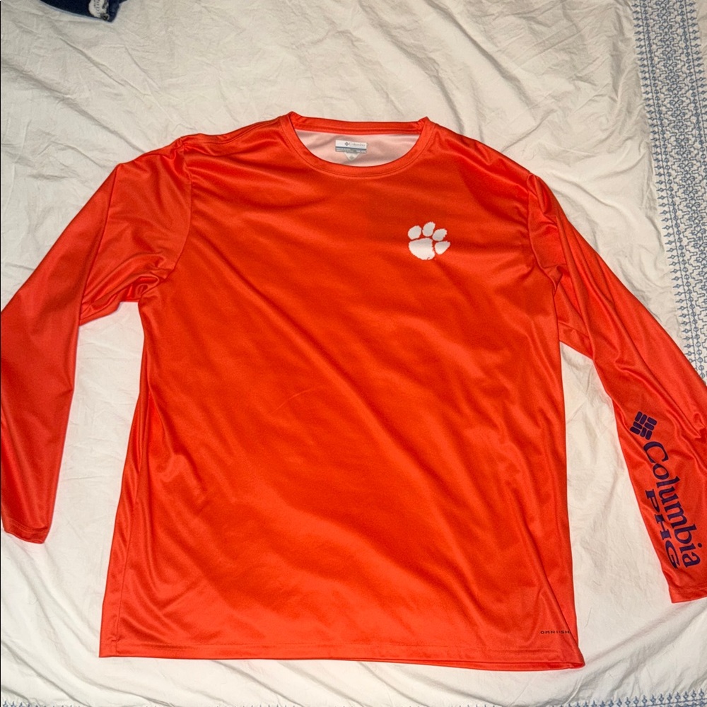 Clemson Columbia PHG Orange Long Sleeve Shirt Size XXL